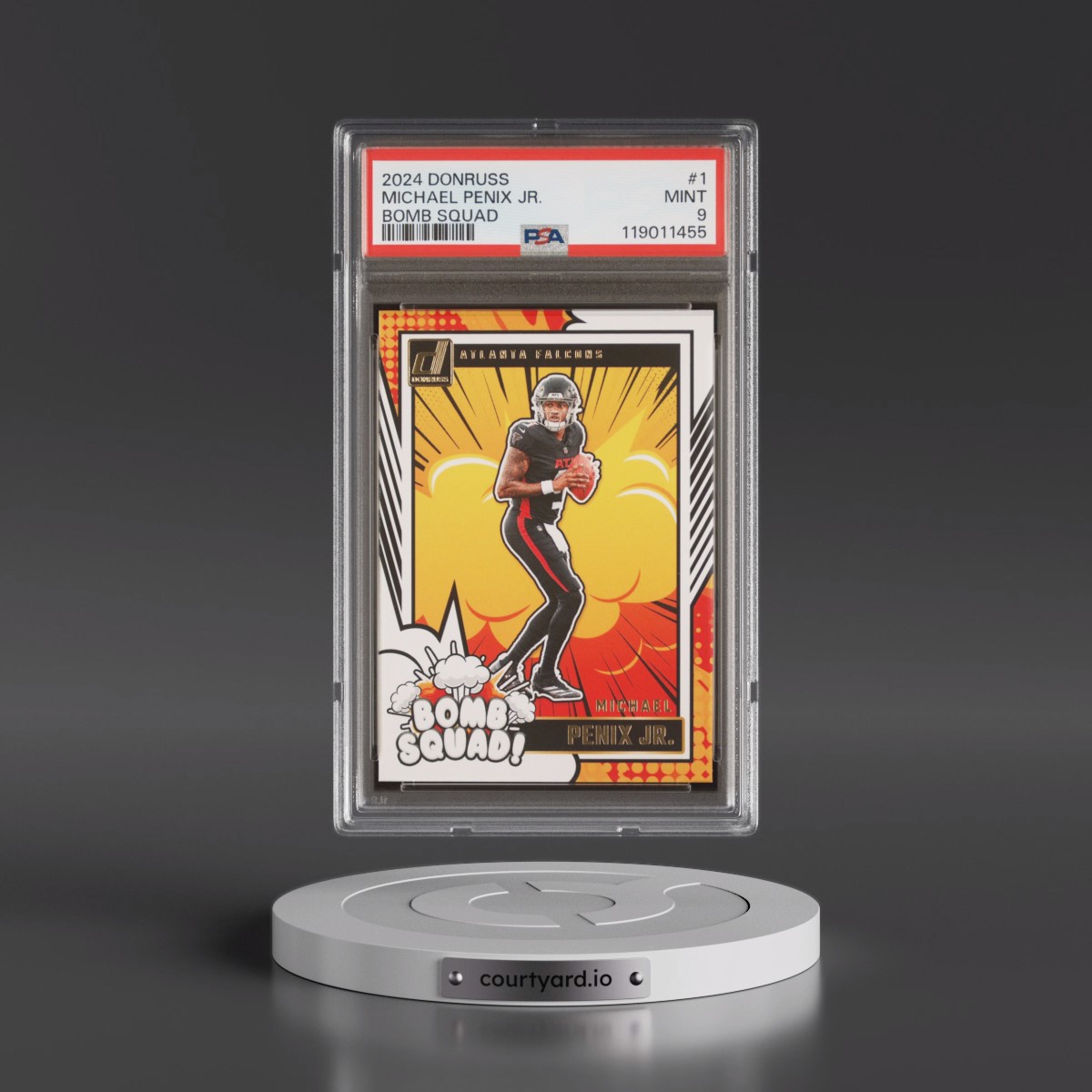 2024 Michael Penix Jr. - Football Panini Donruss Bomb Squad PSA 9 MINT